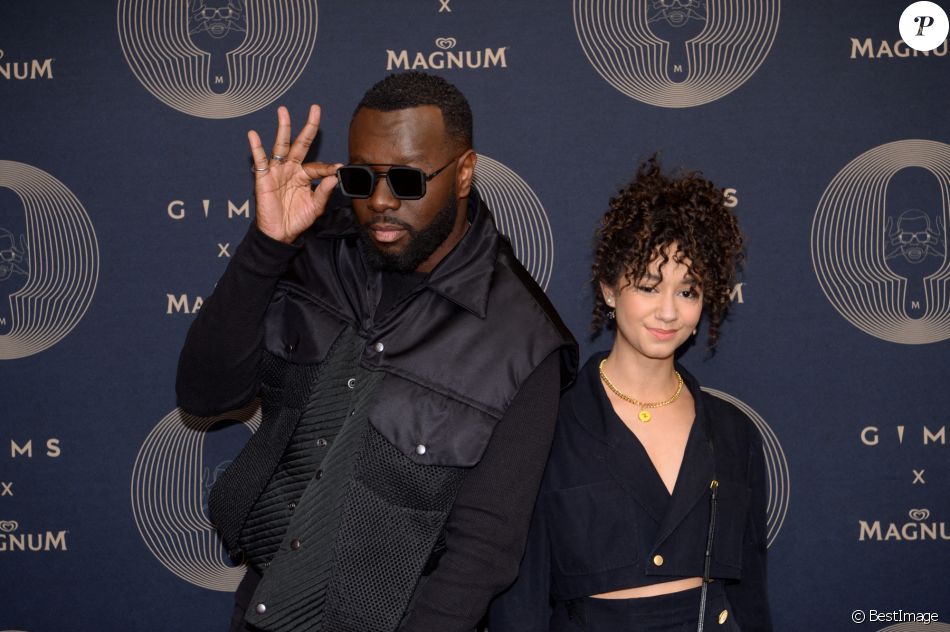 Gims (Gandhi Djuna), Léna Situations lors du lancement de la collection capsule Gims x Magnum à Paris le 27 mai 2021. © Bellak / Perusseau / Bestimage