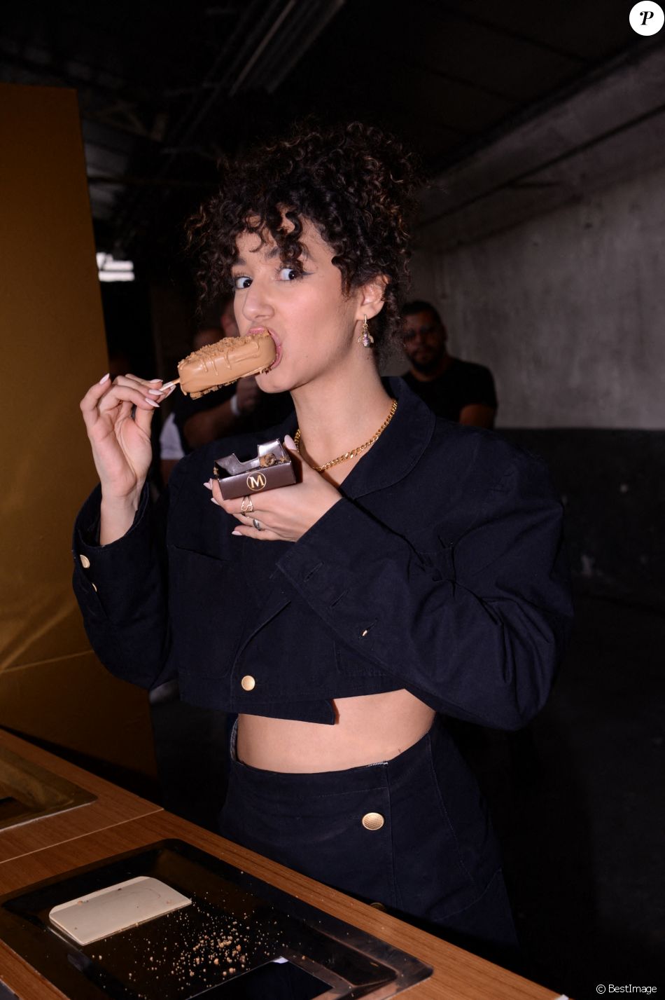 Léna Situations lors du lancement de la collection capsule Gims x Magnum à Paris le 27 mai 2021. © Bellak / Perusseau / Bestimage