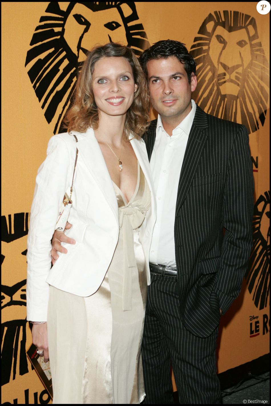 Sylvie Tellier et son ex-mari Camille Le Maux - Générale du spectacle Le Roi Lion à Mogador à Paris