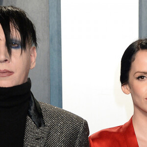 Lindsay Usich et son compagnon Marilyn Manson - People à la soirée "Vanity Fair Oscar Party" après la 92ème cérémonie des Oscars 2020 au Wallis Annenberg Center for the Performing Arts à Los Angeles, le 9 février 2020.
