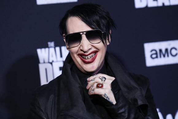 Marilyn Manson à la projection de la saison 10 de The Walking Dead au théâtre TCL Chinese dans le quartier de Hollywood à Los Angeles, le 23 septembre 2019