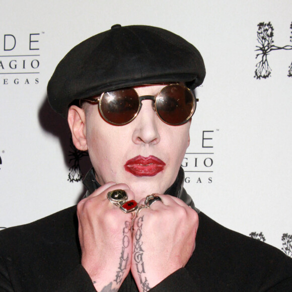 Marilyn Manson lors de l'évènement "Black Heart Ball" à Las Vegas, le 15 février 2015.