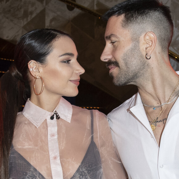 Jade Leboeuf (la fille de l'ex-footballeur F.Leboeuf) et son mari Stéphane Rodrigues lors de la soirée de la grande finale du concours Top Model International au Lido à Paris, France, le 19 janvir 2020. © Pierre Perrussau/Bestimage