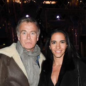 Exclusif - Franck Dubosc et sa femme Danièle - Première du spectacle "Elie Semoun et ses monstres" aux Folies Bergère à Paris le 7 janvier 2020. © Coadic Guirec/Bestimage