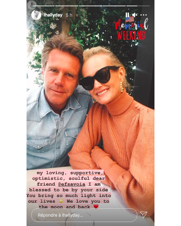 Laeticia Hallyday et son ami le prince Emmanuel-Philibert de Savoie sur Instagram, le 1er juin 2021.
