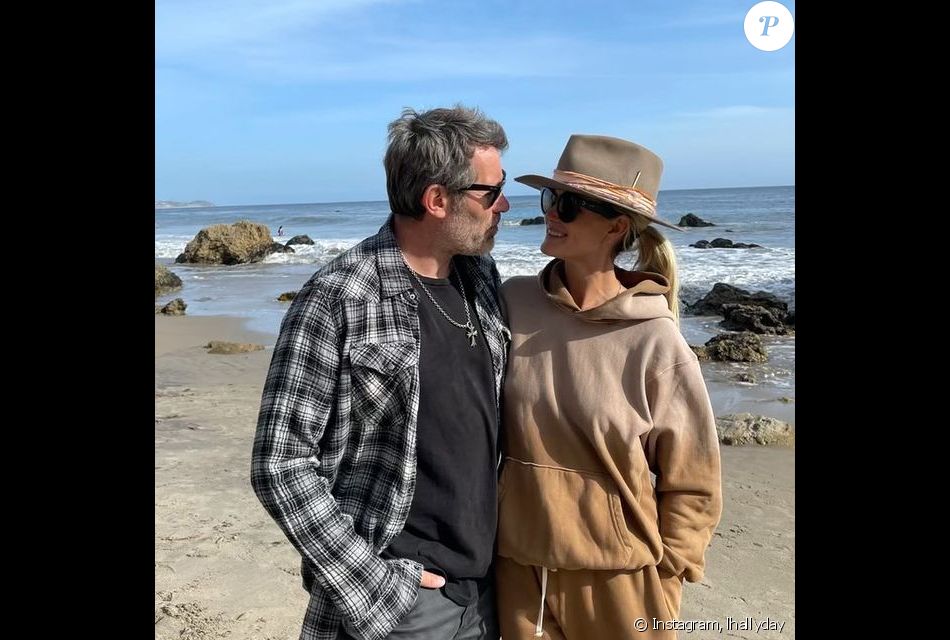 Jalil Lespert et Laeticia Hallyday sur Instagram, le 11 mai 2021.