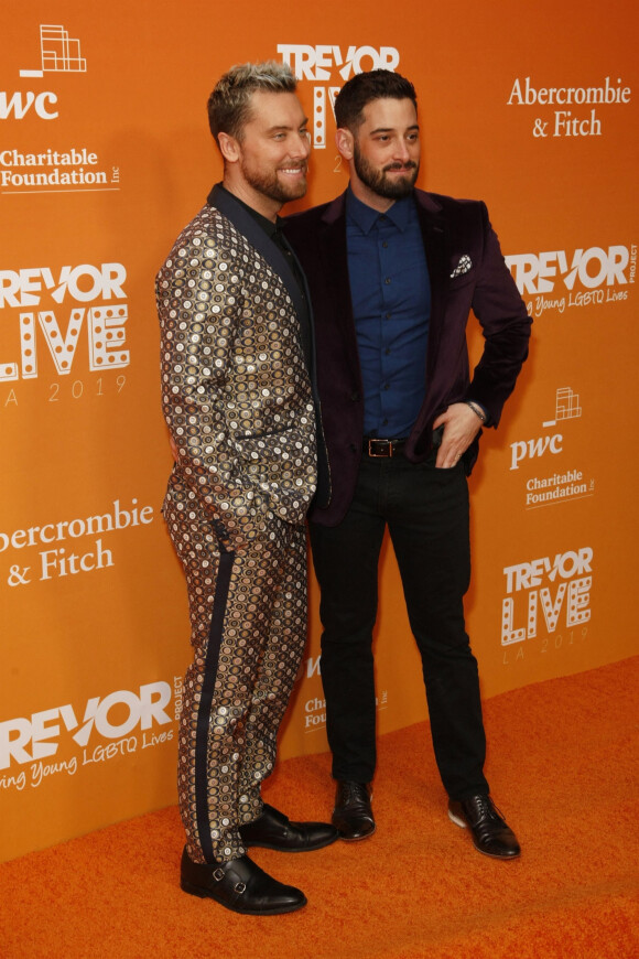 Lance Bass et son mari Michael Turchin - Soirée TrevorLIVE 2019 au Beverly Hilton Hotel à Beverly Hills, Los Angeles, le 17 novembre 2019.