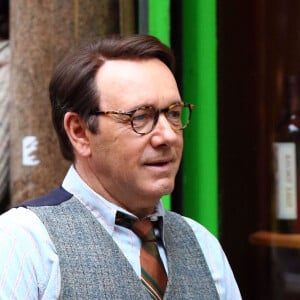 Kevin Spacey sur le tournage du film 'Rebel In The Rye' sur la vie de JD Salinger à New York, le 11 mai 2016