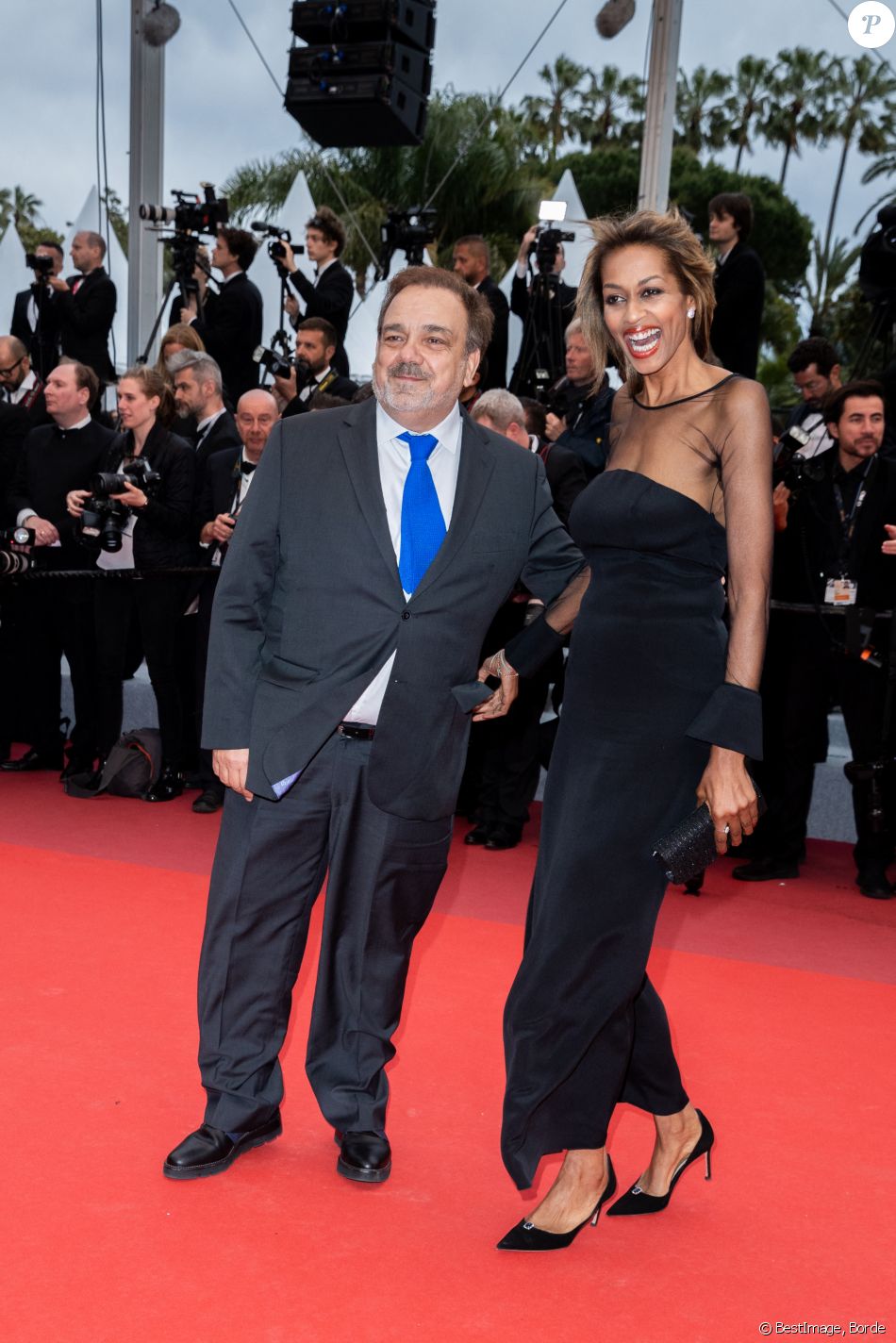 Didier Bourdon et sa femme Marie-Sandra - Montée des marches du film "Douleur et Gloire" lors du 72ème Festival International du Film de Cannes. © Borde / Bestimage