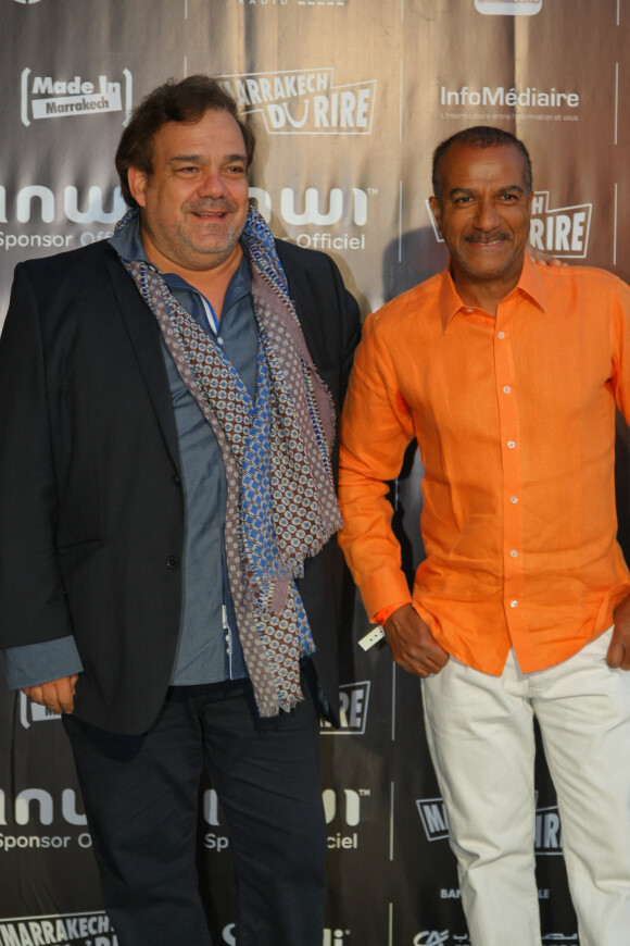 Didier Bourdon et Pascal légitimus - Ouverture du Festival Marrakech du Rire 2015. Le 13 juin 2015 à Marrakech.