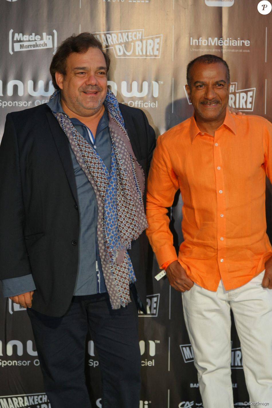 Didier Bourdon et Pascal légitimus - Ouverture du Festival Marrakech du Rire 2015. Le 13 juin 2015 à Marrakech.