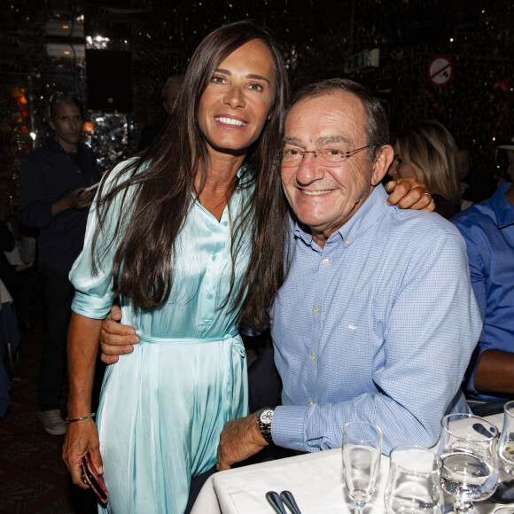 Exclusif - Nathalie Marquay et son mari Jean-Pierre Pernaut - Soirée au Don Camilo pour le lancement du clip "Radio Aktébo" de l'association Aktebo au profit des enfants malades à Paris le 17 septembre 2019. © Jack Tribeca/Bestimage