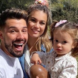 Carla Moreau avec Kevin Guedj et Ruby, le 5 avril 2021