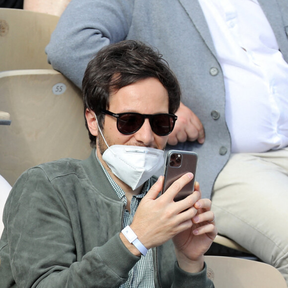 Vianney (Vianney Bureau) dans les tribunes des Internationaux de France de tennis de Roland Garros à Paris, France, le 5 juin 2021. © Dominique Jacovides/Bestimage 