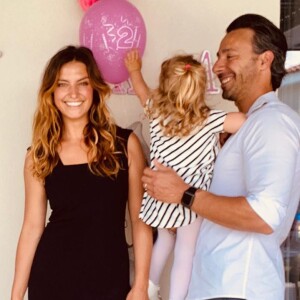 Laetitia Milot en famille fête l'anniversaire de sa fille Lyana (2 ans).