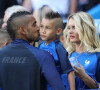 Dimitri Payet avec ses fils Noa et Milan et sa femme Ludivine Payet lors du match des 8ème de finale de l'UEFA Euro 16 France-Irlande au Stade des Lumières à Lyon, France. © Cyril Moreau/Bestimage 
