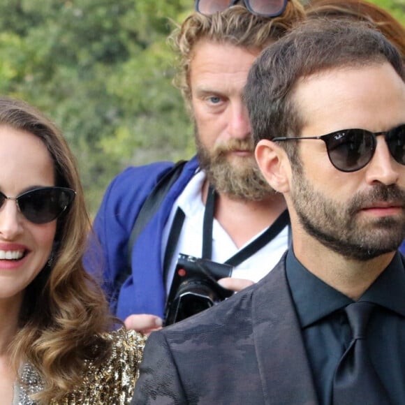 Natalie Portman et son mari Benjamin Millepied arrivent à l'hôtel Excelsior lors du 75ème festival du film de Venise, la Mostra, le 4 septembre 2018 