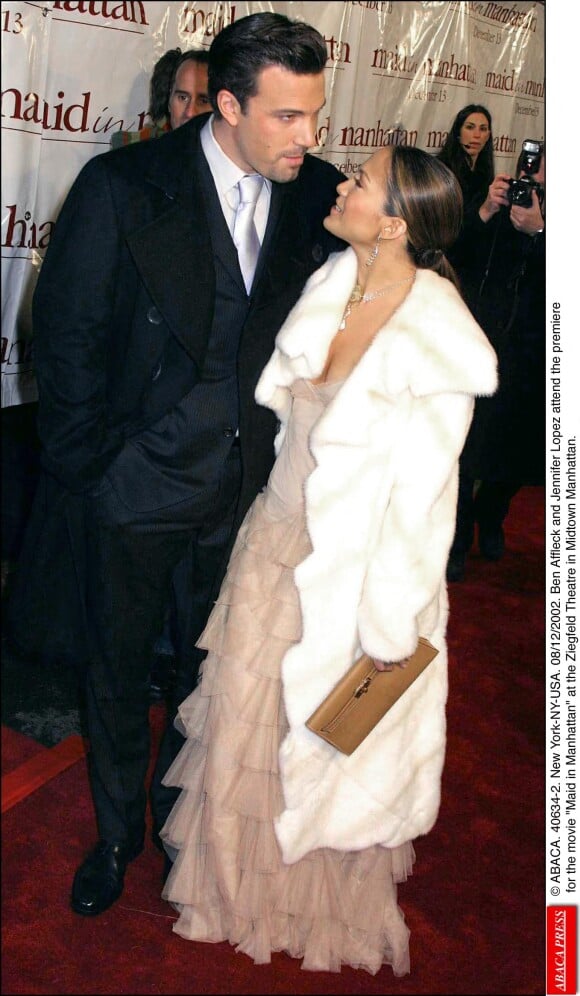 Jennifer Lopez et Ben Affleck en décembre 2002.