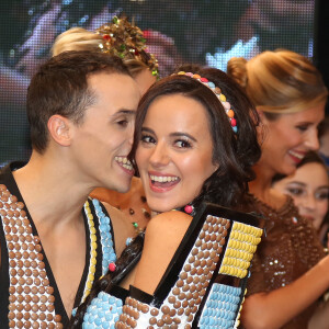 Alizée et son compagnon Grégoire Lyonnet - Défilé du 21e salon du chocolat à la porte de Versailles à Paris. Le 27 octobre 2015. © Denis Guignebourg / Bestimage