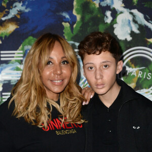 Cathy Guetta et son fils Tim Elvis - Défilé Kenzo Homme collection Automne-Hiver 2019/20 lors de la fashion week à Paris, le 20 janvier 2019. © Veeren/CVS/Bestimage