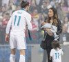 Gareth Bale, sa femme Emma Rhys-Jones et leurs enfants Nava Valentina et Axel Charles fêtent leur victoire du Real Madrid en finale de la Ligue des Champions. Madrid, le 27 mai 2018.