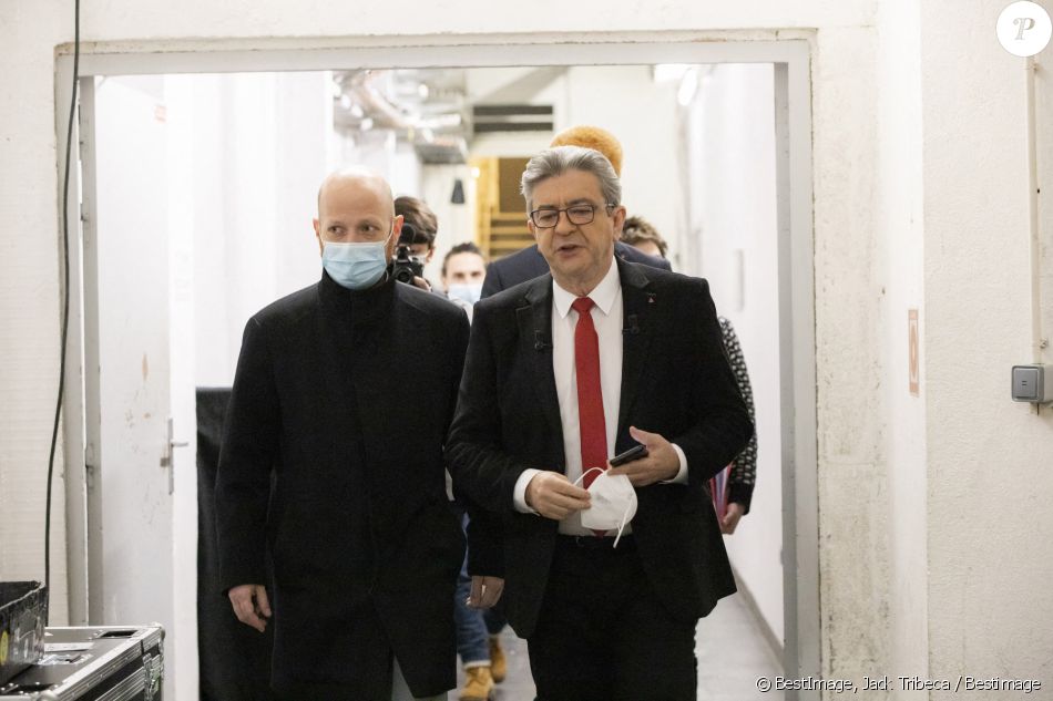 Exclusif - Jean-Luc Melenchon - Jean-Luc Mélenchon est l'invité de Cyril Hanouna sur l'émission "Balance ton Post", diffusée en direct le 11 février 2021. © Jack Tribeca / Bestimage