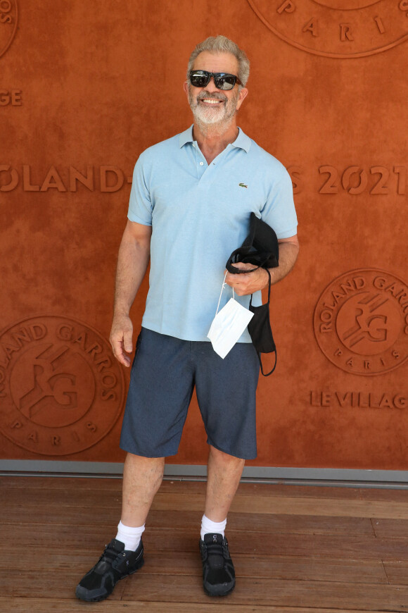 Mel Gibson au village lors des internationaux de France Roland Garros à Paris le 13 juin 2021. © Dominique Jacovides / Bestimage 