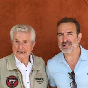 Claude Lelouch, Jean Dujardin au village lors des internationaux de France Roland Garros à Paris le 13 juin 2021. © Dominique Jacovides / Bestimage 