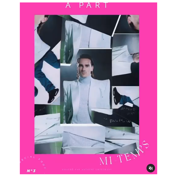 Antoine Griezmann en Une du magazine "A Part" spécial mi-temps.