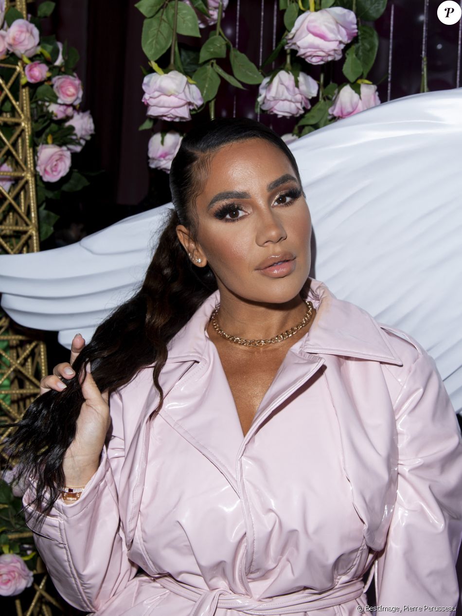 Exclusif - Milla Jasmine lors de l'ouverture du tout nouveau showroom parisien PrettyLittleThing parrainée par Sananas, rue Saint-Florentin dans le 8ème arrondissement de Paris, France, le 3 mars 2020, en marge de la semaine de la mode de Paris. © Pierre Perusseau/Bestimage