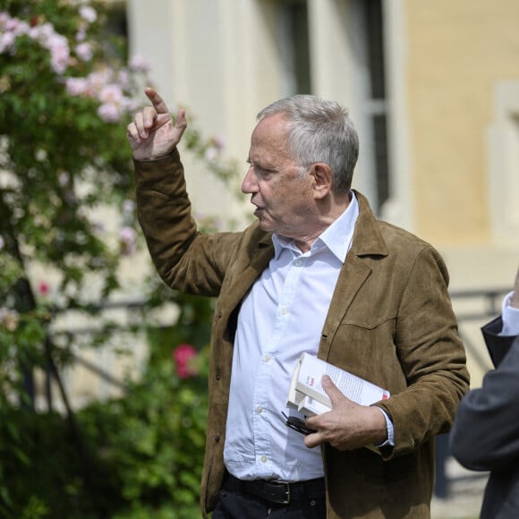 Fabrice Luchini récite des fables de la Fontaine - Le président Emmanuel Macron et sa femme Brigitte visitent la maison natale de Jean de La Fontaine à Château-Thierry le 17 juin 2021. © Eliot Blondet / Pool / Bestimage