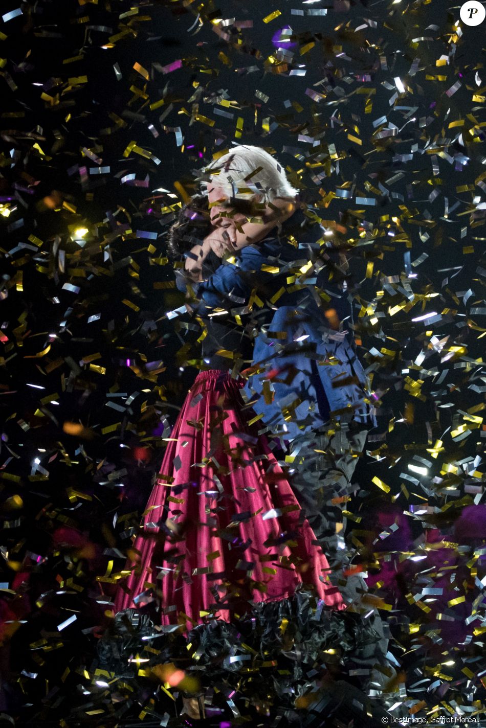 Exclusif - Patrick Sebastien et sa fille Lily - Surprises Enregistrement de l'émission "La Chanson secrète 6" à la Scène musicale à Paris, qui sera diffusée le 12 décembre sur TF1. © Gaffiot-Moreau / Bestimage