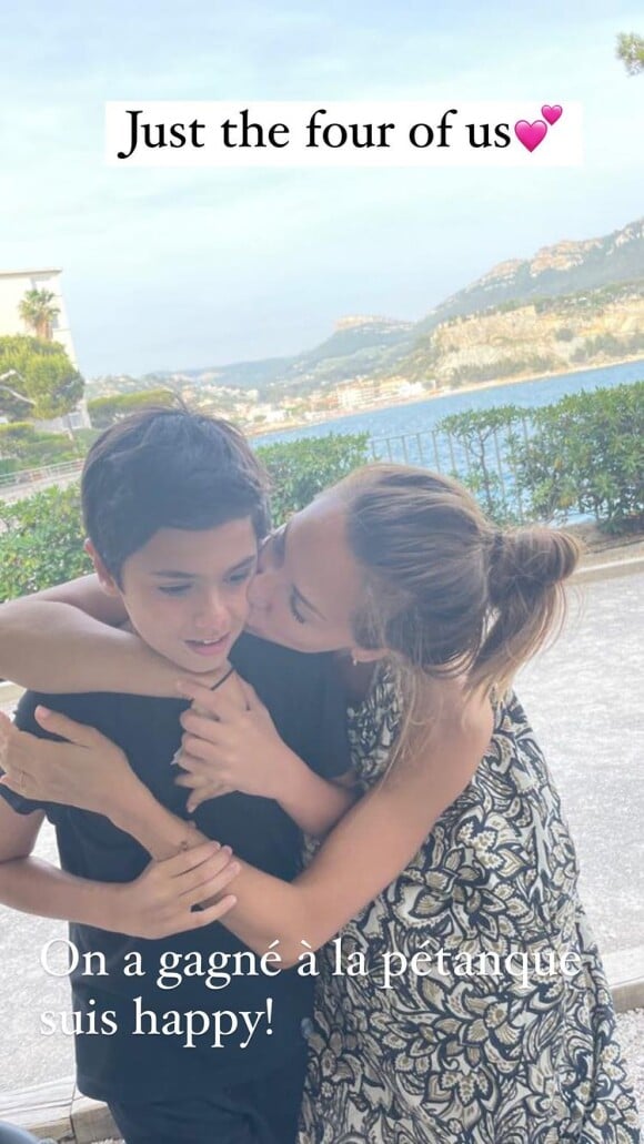 Mélissa Theuriau et son fils Léon Debbouze, 12 ans. Le 18 juin 2021.