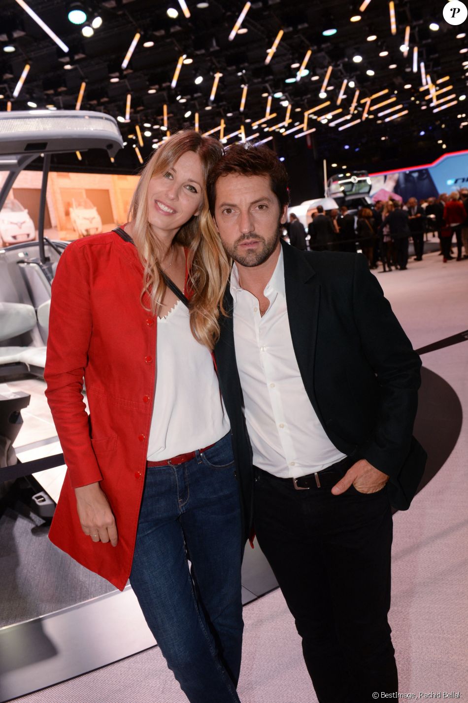 Exclusif - Frédéric Diefenthal et sa compagne Stéphanie - Soirée Renault à l'occasion de l'ouverture de la 120ème édition du Mondial de l'Automobile 2018 au Paris Expo Porte de Versailles à Paris le 2 octobre 2018. © Rachid Bellak/Bestimage