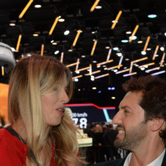 Exclusif - Frédéric Diefenthal et sa compagne Stéphanie - Soirée Renault à l'occasion de l'ouverture de la 120ème édition du Mondial de l'Automobile 2018 au Paris Expo Porte de Versailles à Paris le 2 octobre 2018. © Rachid Bellak/Bestimage