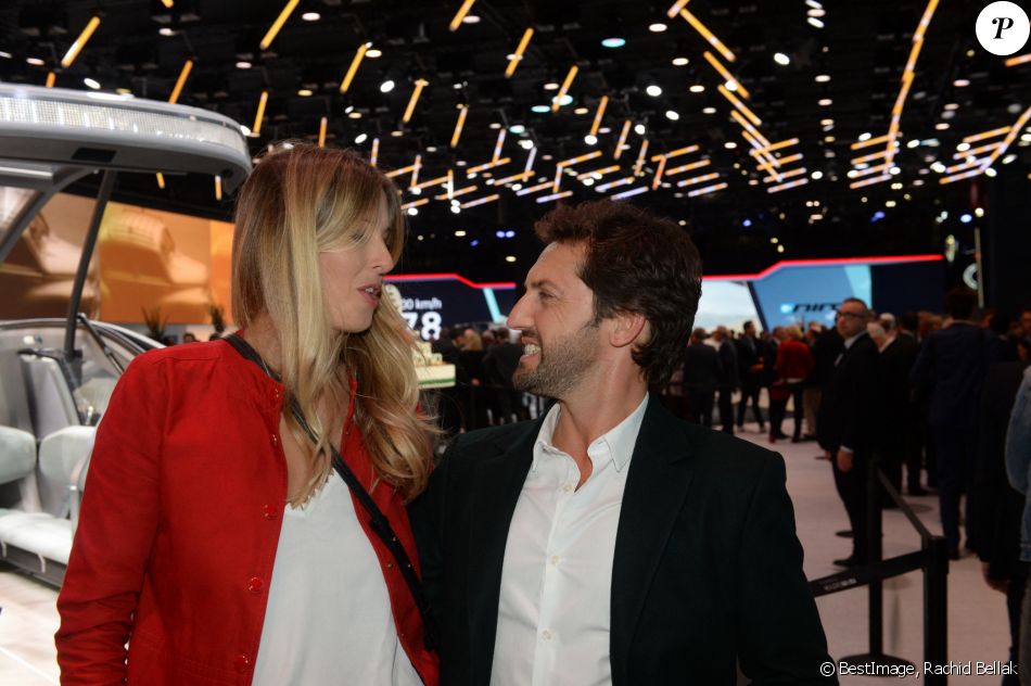 Exclusif - Frédéric Diefenthal et sa compagne Stéphanie - Soirée Renault à l'occasion de l'ouverture de la 120ème édition du Mondial de l'Automobile 2018 au Paris Expo Porte de Versailles à Paris le 2 octobre 2018. © Rachid Bellak/Bestimage