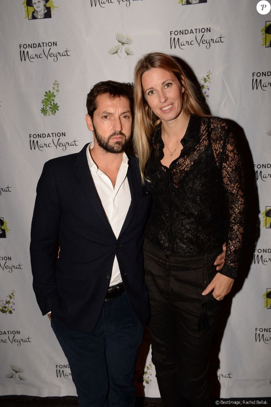 Exclusif - Frédéric Diefenthal et sa compagne - Dîner pour la fondation Marc Veyrat au restaurant Victoria à Paris, France, le 21 novembre 2017.© Rachid Bellak/Bestimage