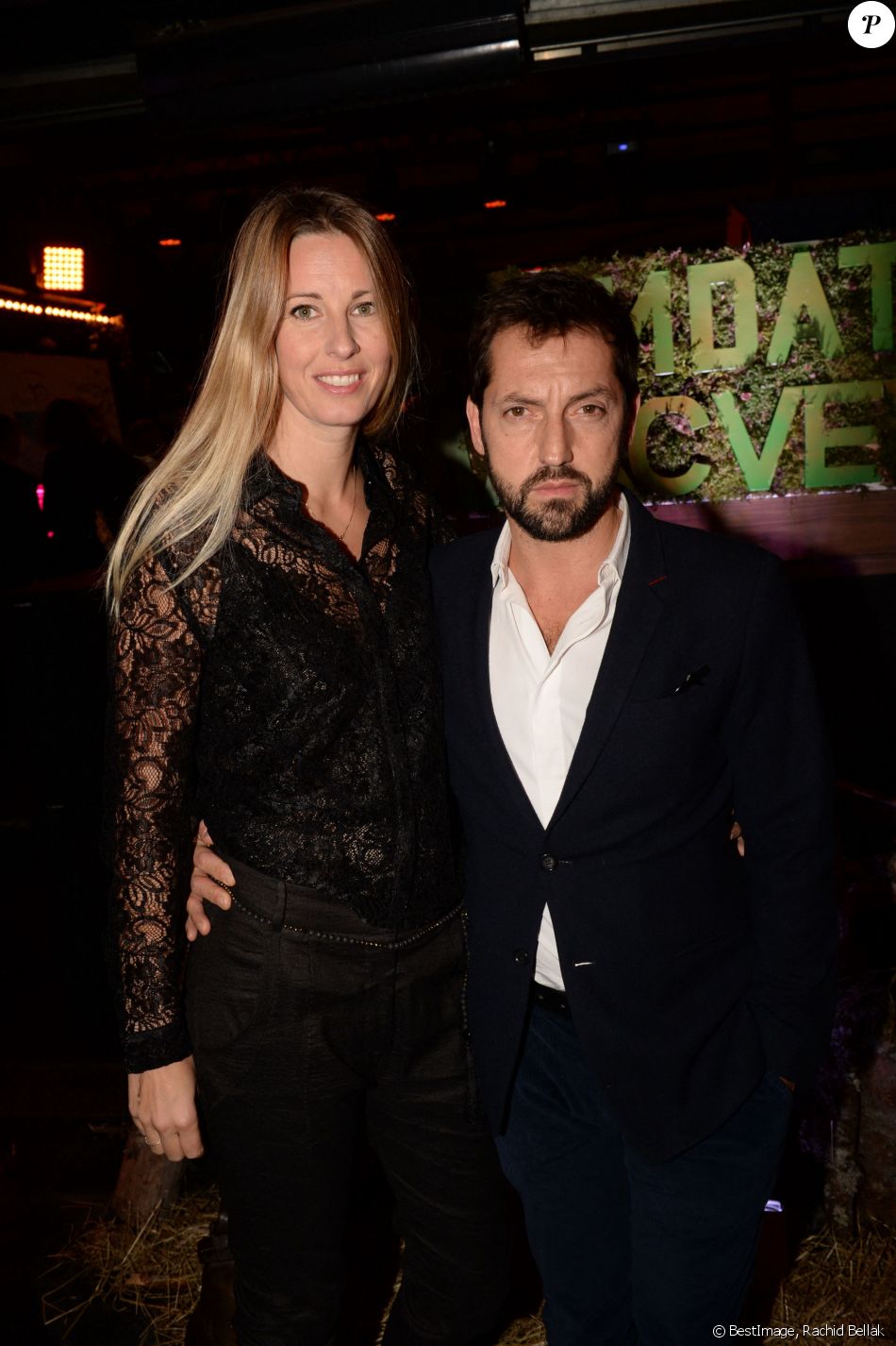 Exclusif - Frédéric Diefenthal et sa compagne - Dîner pour la fondation Marc Veyrat au restaurant Victoria à Paris, France, le 21 novembre 2017. © Rachid Bellak/Bestimage