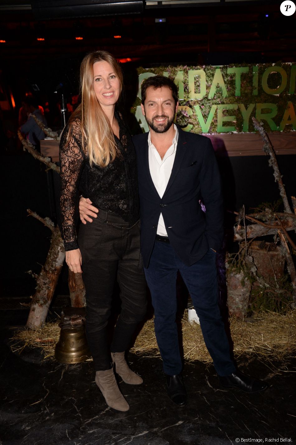 Exclusif - Frédéric Diefenthal et sa compagne - Dîner pour la fondation Marc Veyrat au restaurant Victoria à Paris, France, le 21 novembre 2017. © Rachid Bellak/Bestimage