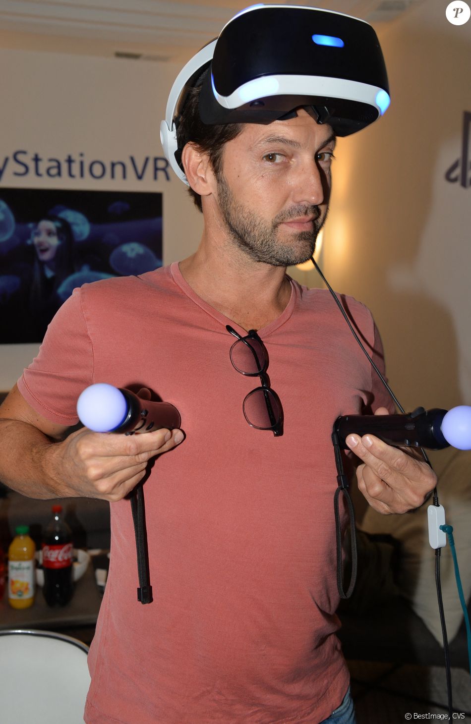 Frédéric Diefenthal lors de la soirée Experience PlayStation VR à Paris, France, le 13 octobre 2016. © CVS/Veeren/Bestimage