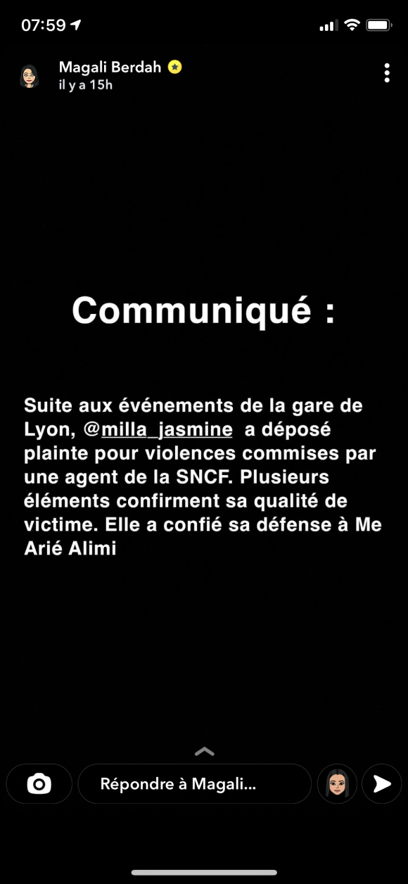Milla Jasmine, star des "Marseillais VS Le Reste du monde", porte plainte contre un agent de la SNCF qui l'aurait agressée.