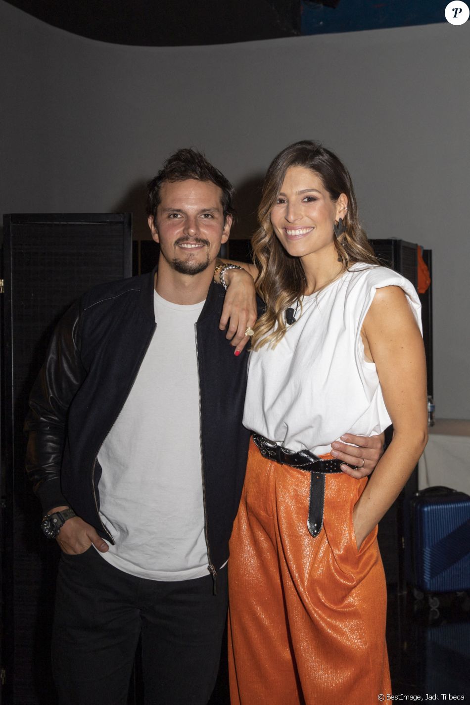 Exclusif - Juan Arbelaez et Laury Thilleman - Backstage de l'enregistrement de l'émission " Surprise Sur Prise ", présentée par L.Thilleman et D.Jack'sman, diffusée en prime time le 26 septembre sur France 2. Paris le 14 septembre 2020 © Jack Tribeca / Bestimage