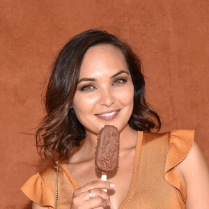 Exclusif - Valérie Bègue (Miss France 2008) au bar Magnum lors des Internationaux de France de Tennis de Roland Garros à Paris, le 7 juin 2018. © Veeren/Bestimage 