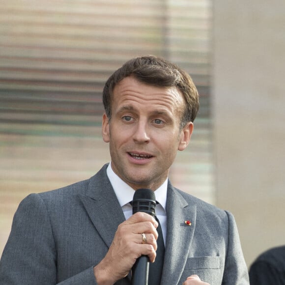 Emmanuel Macron, sa femme Brigitte Macron et Jean-Michel Jarre - Fête de la musique 2021 au palais de l'Elysée à Paris, le 21 avril 2021. © Eliot Blondet/Pool/Bestimage