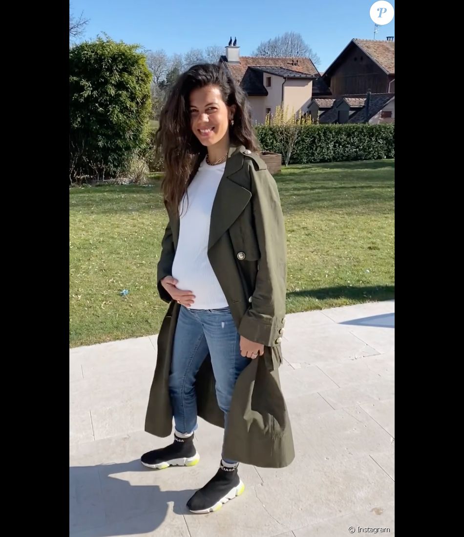 Noura, l'épouse de Jo-Wilfriend Tsonga, est enceinte de leur deuxième enfant. Le 24 mars 2021.