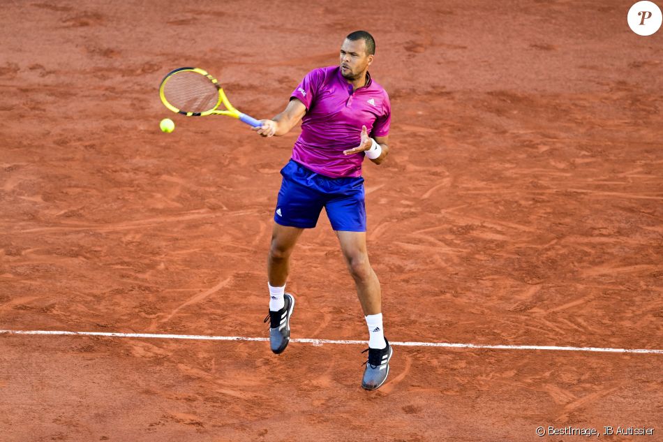 Jo-Wilfried Tsonga affronte Yoshihito Nishioka pour le premier tour de Roland-Garros. Paris, le 31 mai 2021. © JB Autissier / Panoramic / Bestimage