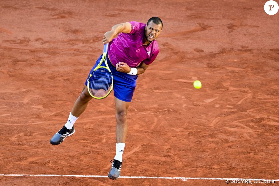 Jo-Wilfried Tsonga affronte Yoshihito Nishioka pour le premier tour de Roland-Garros. Paris, le 31 mai 2021. © JB Autissier / Panoramic / Bestimage