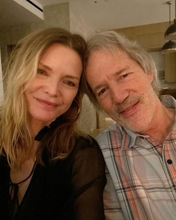 Michelle Pfeiffer et son mari David E. Kelley. Février 2021.