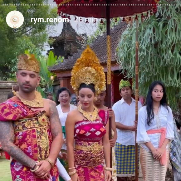 Vincent Queijo et Rym se sont mariés à Bali, le 23 juin 2021