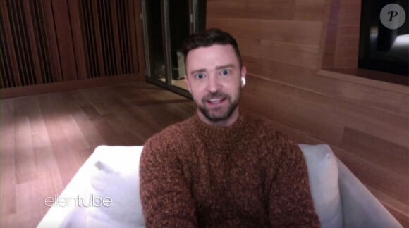Justin Timberlake se confie sur la naissance de son 2e enfant dans l'émission "The Ellen Show", le 18 janvier 2021.